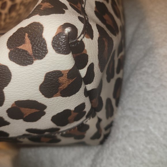 Tory Burch Kerrington Animal Print Coated Tote Handbag - Picture 16 of 16